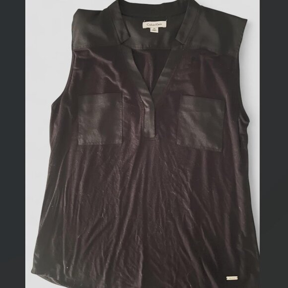Calvin Klein Sleeveless Blouse - Medium - Picture 1 of 2